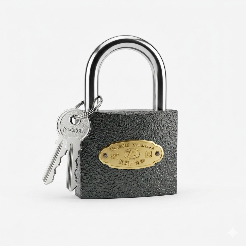 Black Padlock 63mm