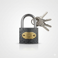 Black Padlock 50mm