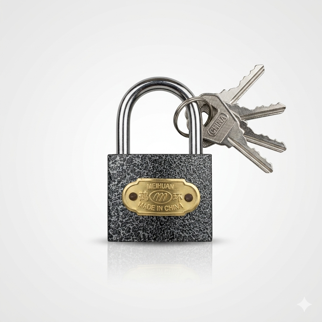 Black Padlock 50mm