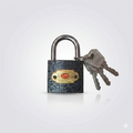 Black Padlock 32mm